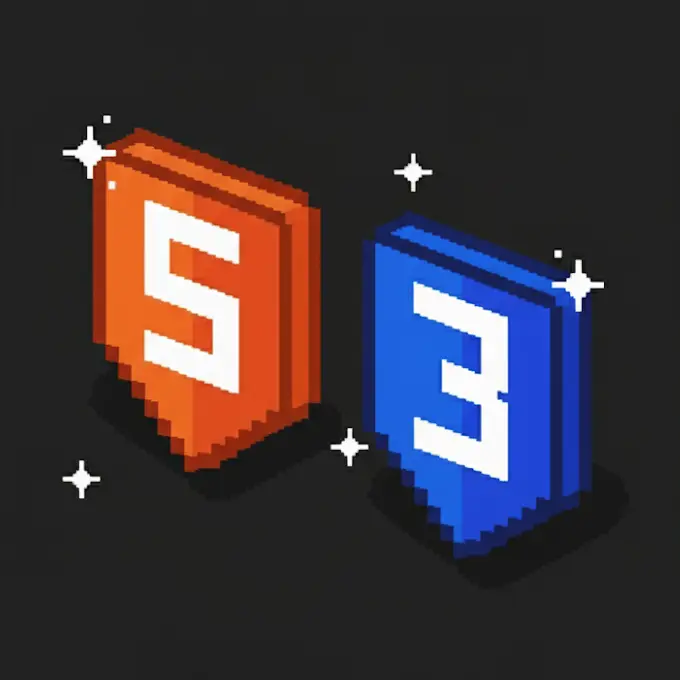Icono de HTML y CSS